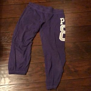 PINK cropped sweats